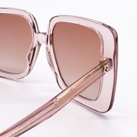 New! Gucci Stylish Transparent Square Sunglasses, GG1314S 005, Authentic - Picture 8 of 13